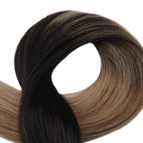 ✨ 3 20” #1B #8 #12 BALAYAGE HUMAN HAIR TAPE INS main image 5